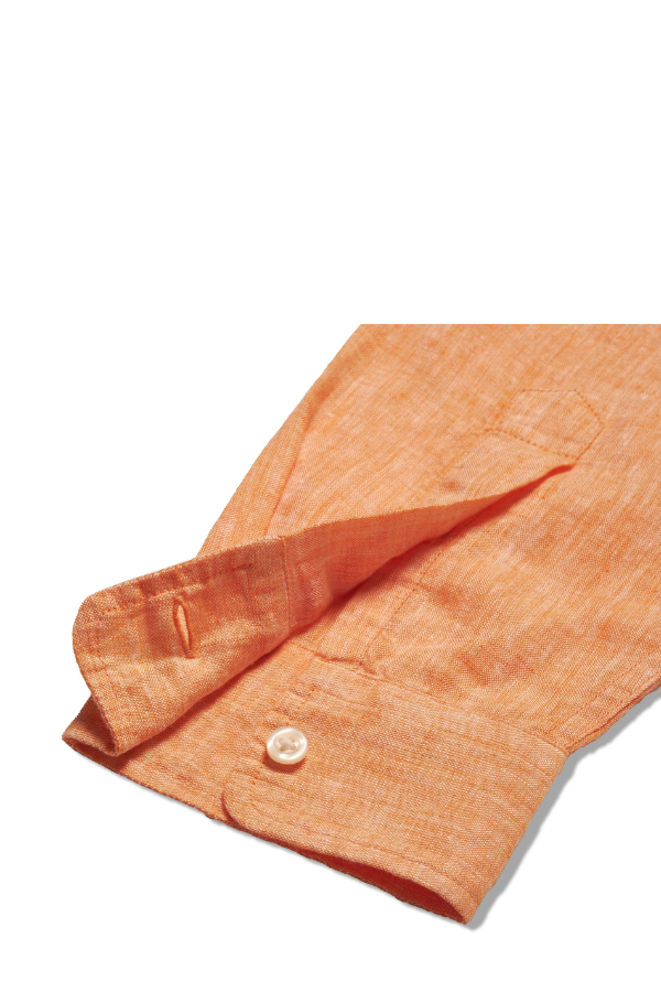 GRAYERS | Nantucket Yarn Dyed Linen Shirt - Orange