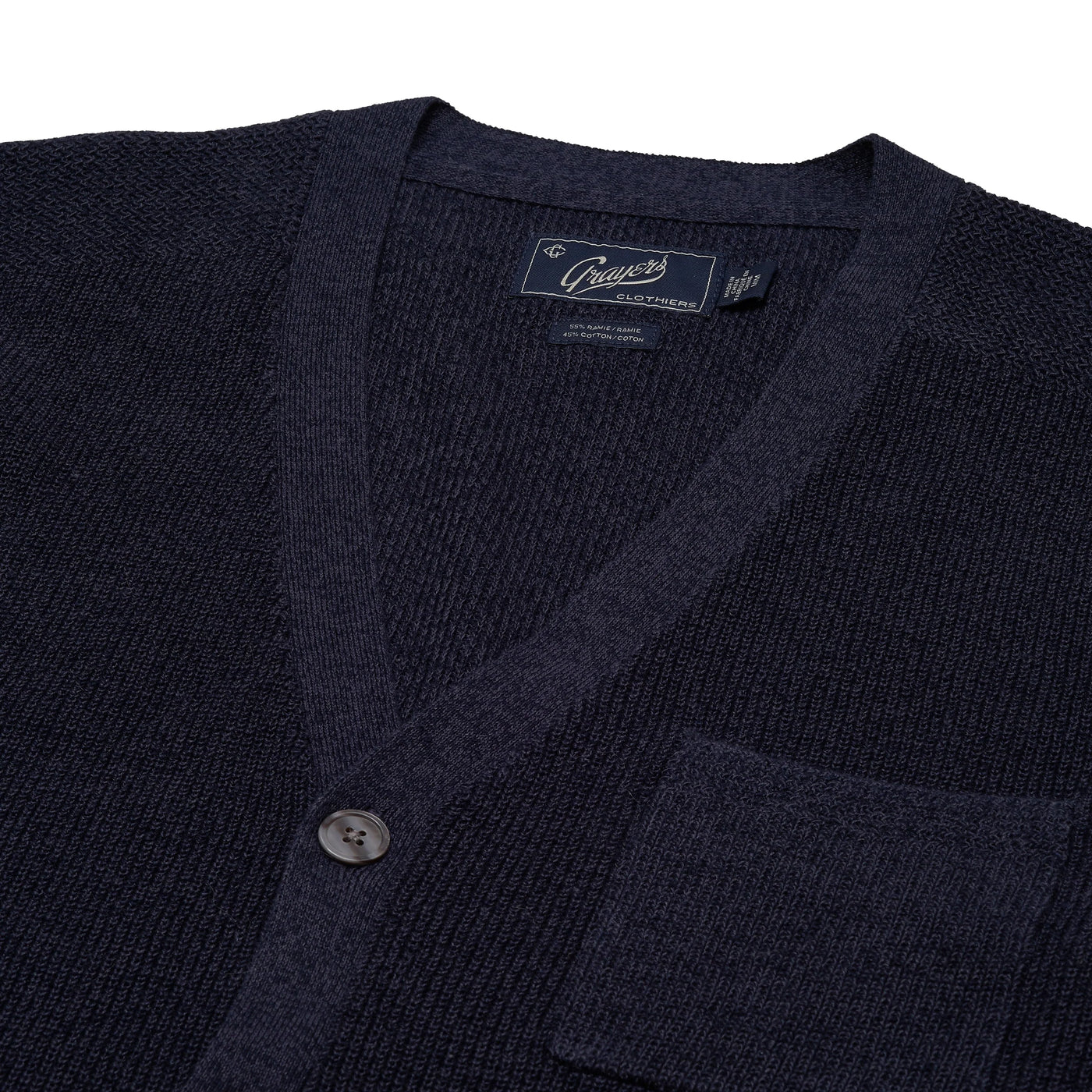 GRAYERS | Ramie Cotton Cardigan Sweater