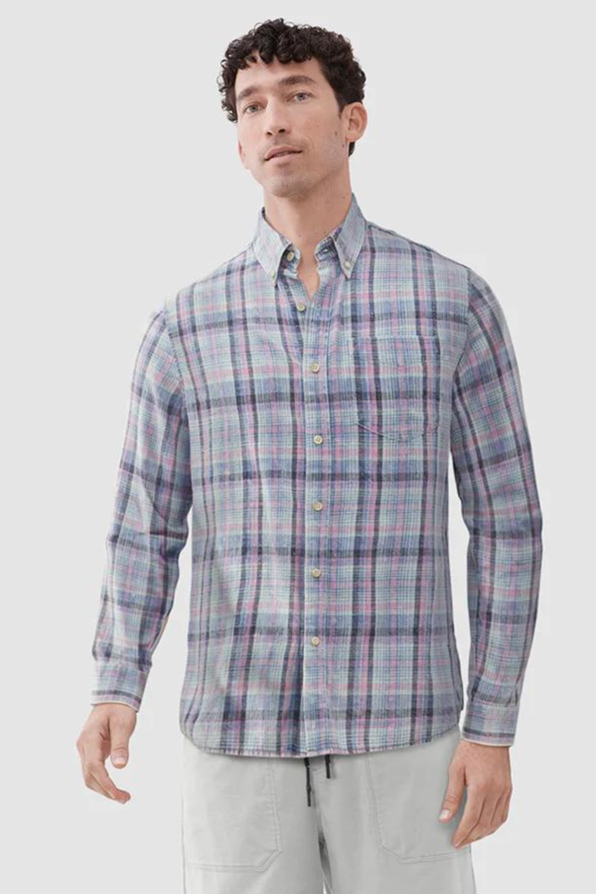 Surfside Supply Co: Brian Washed Plaid Shirt