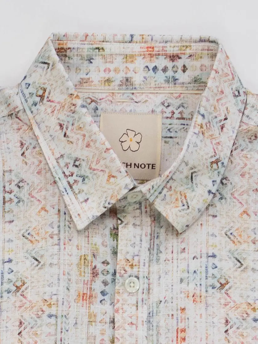 Stitch Note: Tribal Linen Button Down Shirt