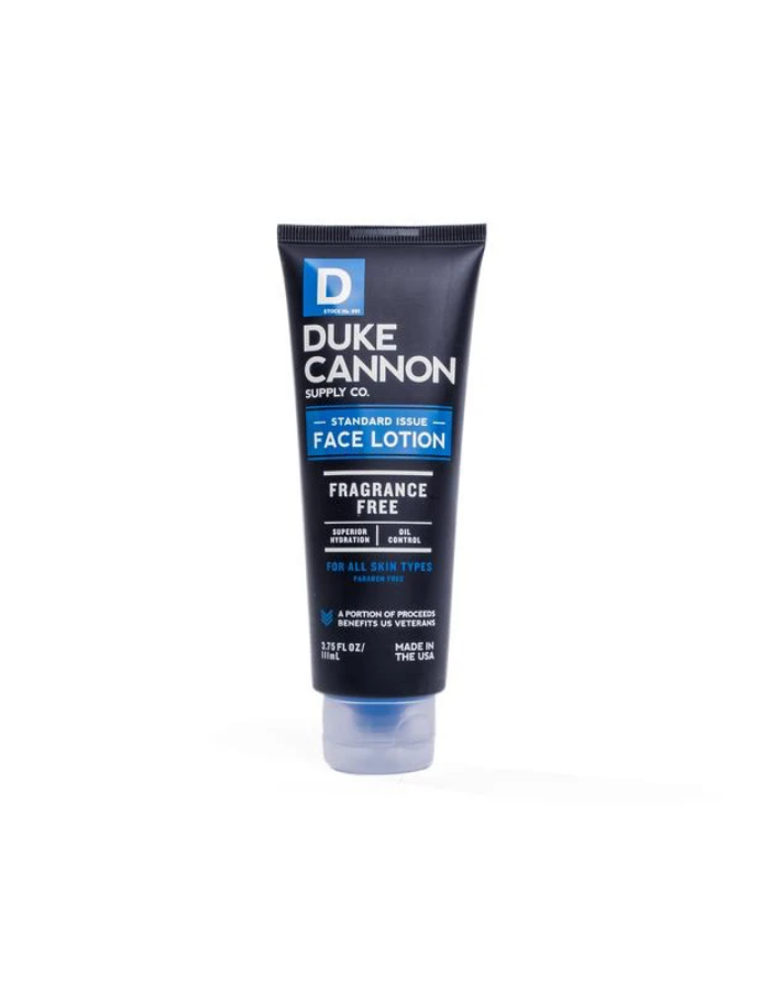 duke cannon: standard issue face lotion