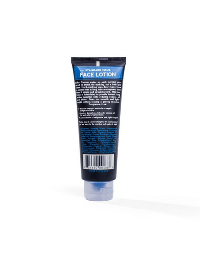 duke cannon: standard issue face lotion